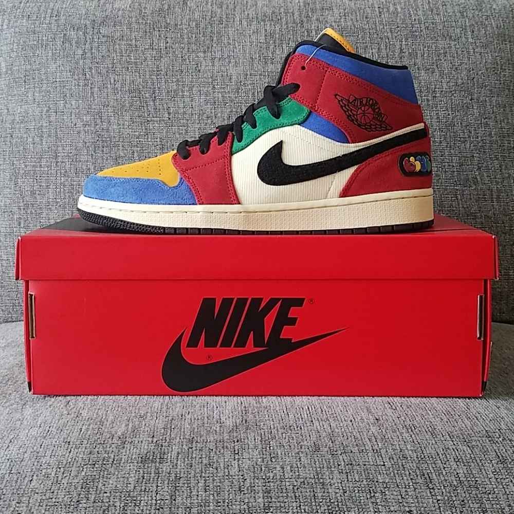 NIKE Air Jordan 1 MID SE FRLS NA "BLUE THE GREAT" - Picture 1 of 8
